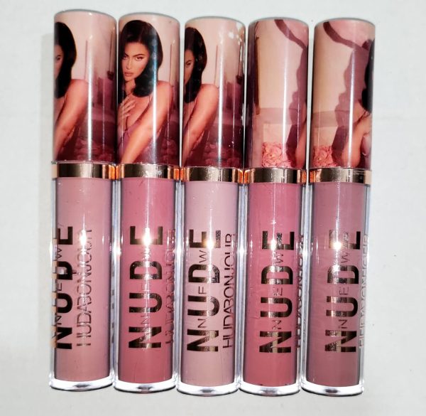 Pack of 5 Nude Matte Lip Gloss – Long Lasting & Waterproof