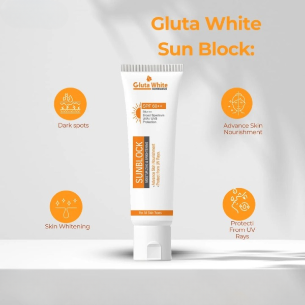 Glutawhite Sunblock SPF 60+ – 65gm